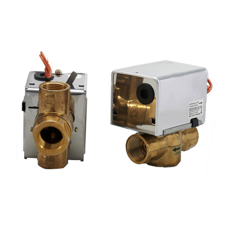 2つの方法/3つの方法ばねのFCU/HVACシステムのための帰りの電気球弁
