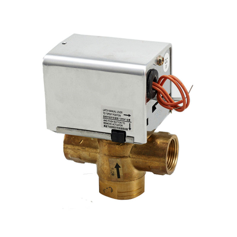 2つの方法/3つの方法ばねのFCU/HVACシステムのための帰りの電気球弁