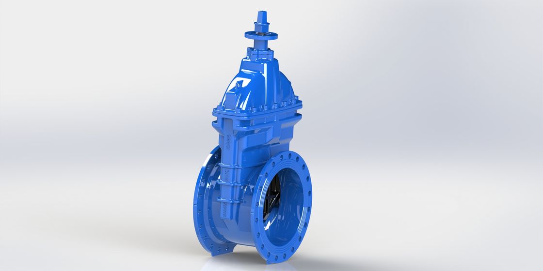 延性がある鉄GJS500-7水ゲート弁FBEはフランジを付けたようになるためにAWWAに利用できる塗った